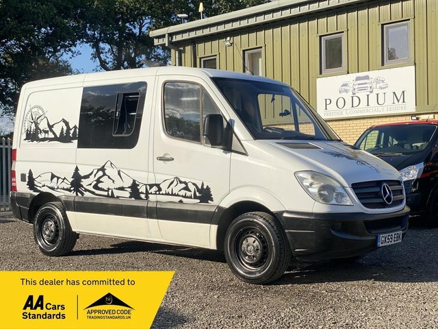 Mercedes-Benz Sprinter 310 2.1 Camper Conversion Heater-solar-stove-fridg White