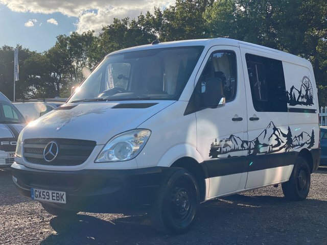 Mercedes-Benz Sprinter 310 2.1 Camper Conversion Heater-solar-stove-fridg White #2