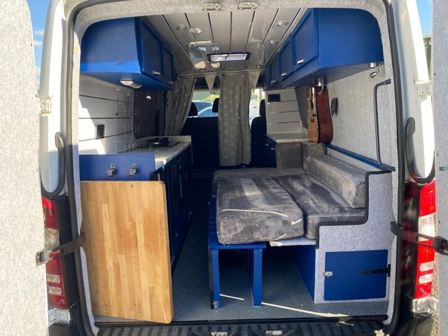 Mercedes-Benz Sprinter 310 2.1 Camper Conversion Heater-solar-stove-fridg White #6