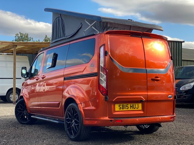 Ford Tourneo Custom With Windows-popup-heater-kitchen-cruise-alloys Orange #2
