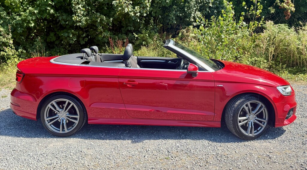 Audi A3 Cabriolet Convertible 1.5 Tfsis Line Con1owner-only 26K-xe CP67CXF Red #4