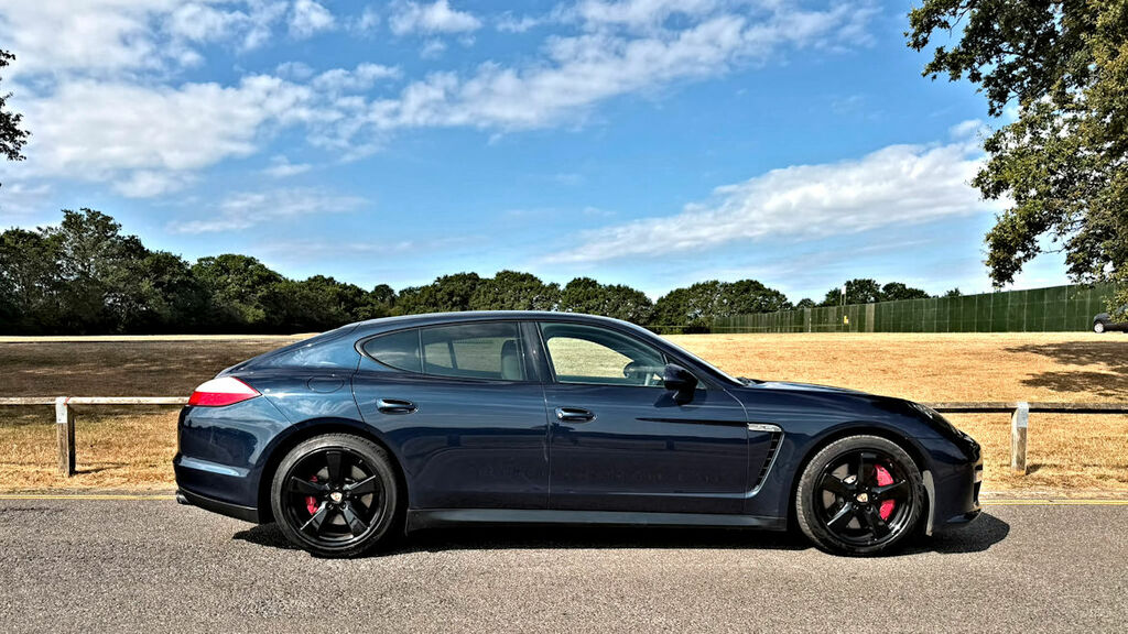 Porsche Panamera Gts Low Mileage Mega Spec Stunning Car Terrific Va Blue