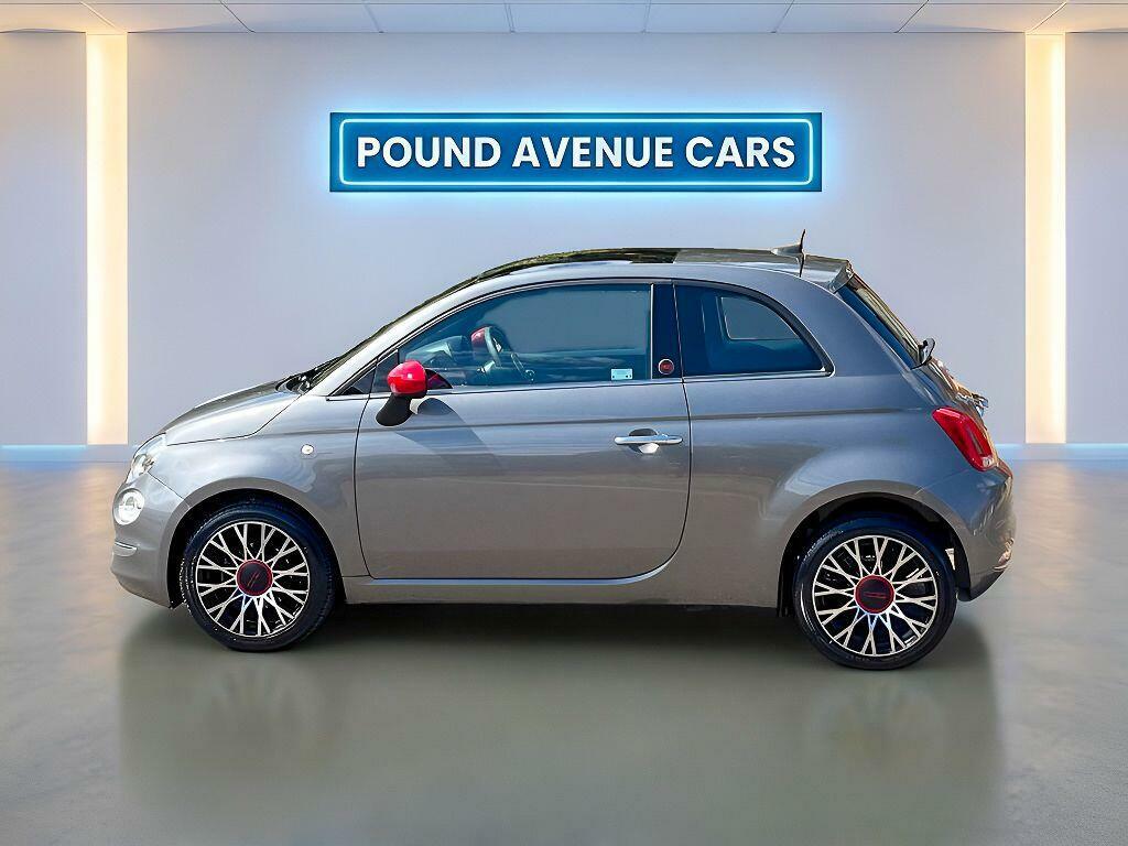 Fiat 500 Red Grey #6