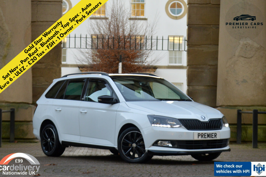 Skoda Fabia Monte Carlo 1.4 Tdi Dsg Estate Sat Nav Pan Ro White