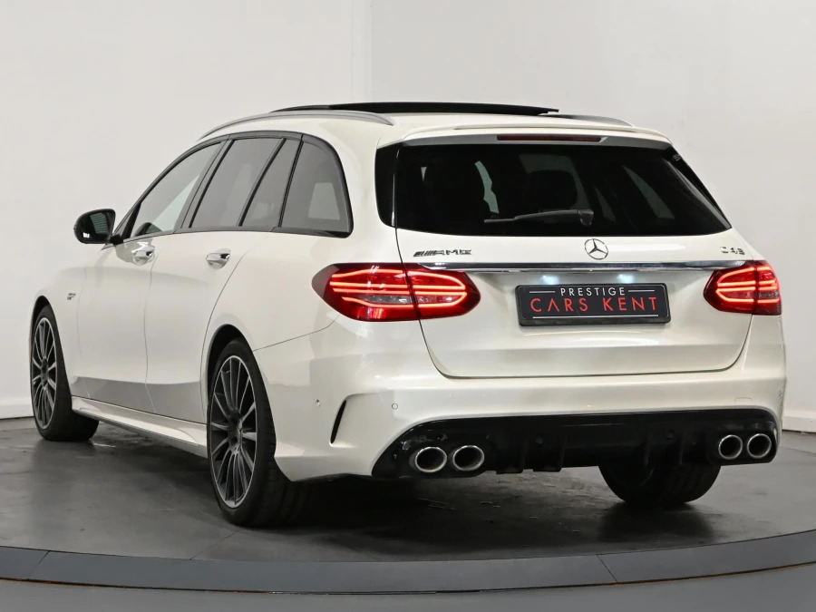 Mercedes-Benz C Class 3.0 C43 V6 Amg Premium Plus Estate G- White #3