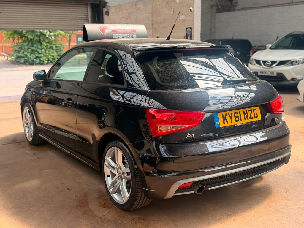 Audi A1 1.6 Tdi S Line Hatchback KY61NZG Black #3