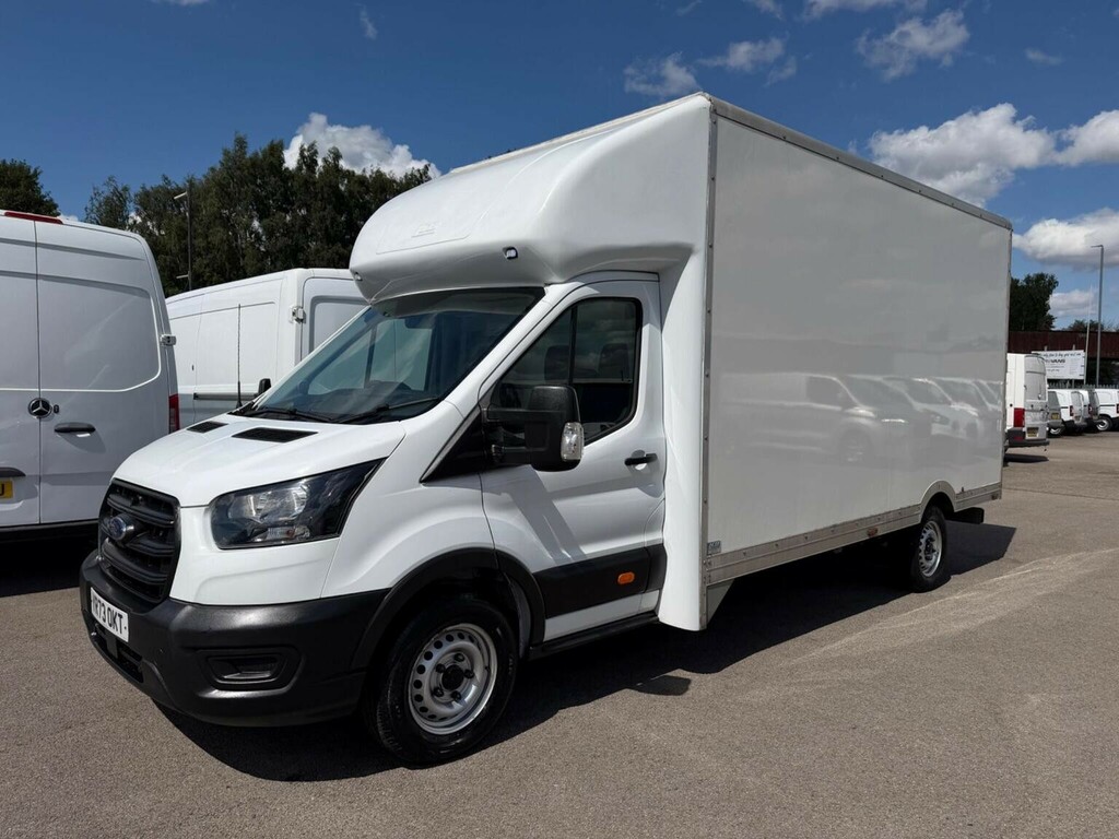 Ford Transit Custom Luton 2.0 350 Ecoblue Leader Skeletal Low Floor Lu YR73OKT White #3