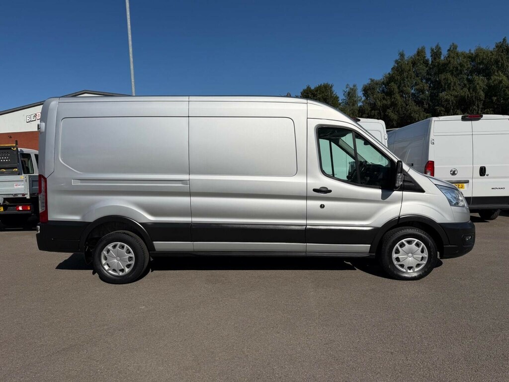 Ford Transit Custom Panel Van 2.0 350 Ecoblue Trend Fwd L3 H2 Euro 6 YT71WGZ Silver #4