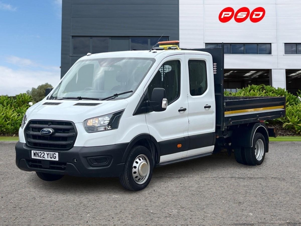Ford Transit Custom 2.0 350 Ecoblue Leader Tipper Double Cab WN22YUG White #3