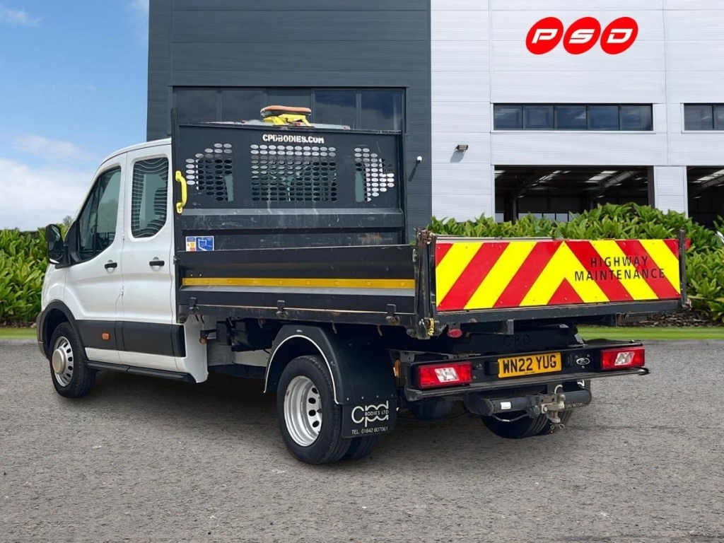 Ford Transit Custom 2.0 350 Ecoblue Leader Tipper Double Cab WN22YUG White #5
