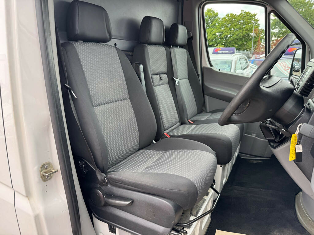 Volkswagen Crafter Cr35 Tdi 109 Lwb 3 Seat Double Cab Alloy Dropside White #21