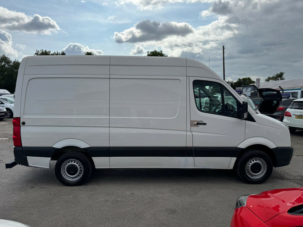 Volkswagen Crafter Cr35 Tdi 109 Lwb 3 Seat Double Cab Alloy Dropside White #17