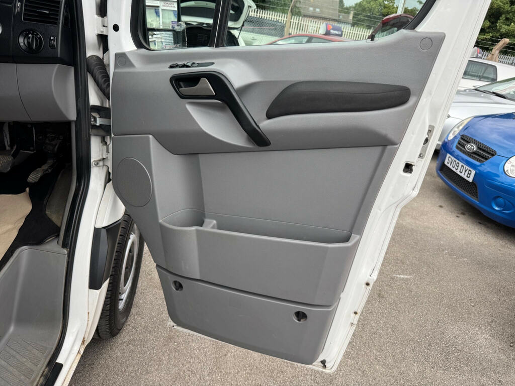 Volkswagen Crafter Cr35 Tdi 109 Lwb 3 Seat Double Cab Alloy Dropside White #19