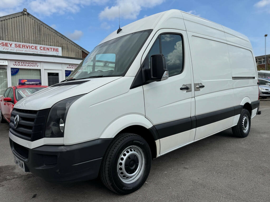 Volkswagen Crafter Cr35 Tdi 109 Lwb 3 Seat Double Cab Alloy Dropside White #23