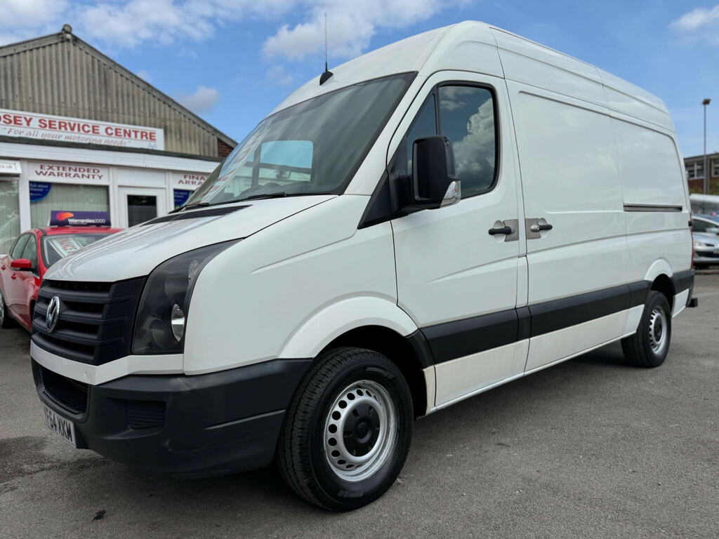 Volkswagen Crafter Cr35 Tdi 109 Lwb 3 Seat Double Cab Alloy Dropside White #37