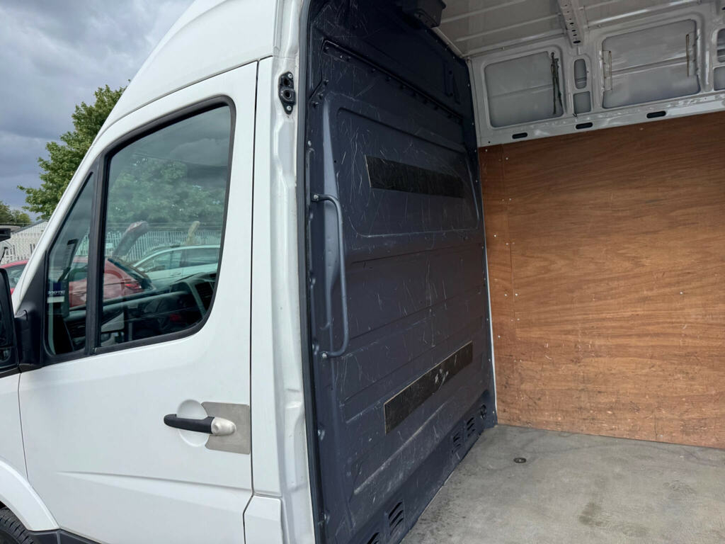 Volkswagen Crafter Cr35 Tdi 109 Lwb 3 Seat Double Cab Alloy Dropside White #11
