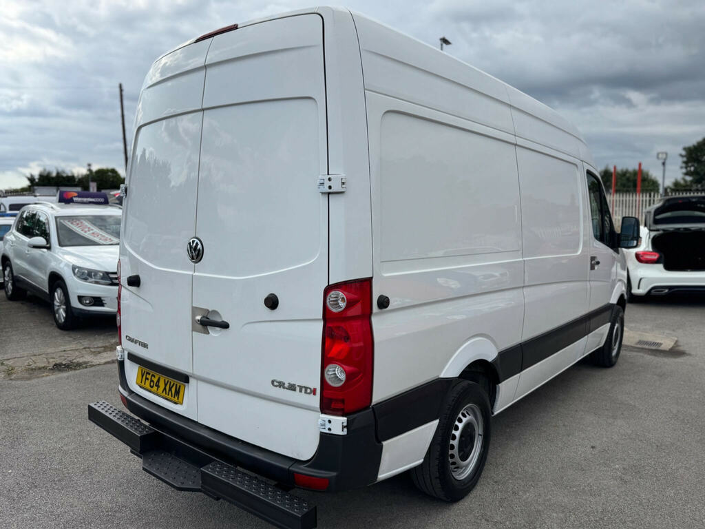 Volkswagen Crafter Cr35 Tdi 109 Lwb 3 Seat Double Cab Alloy Dropside White #7