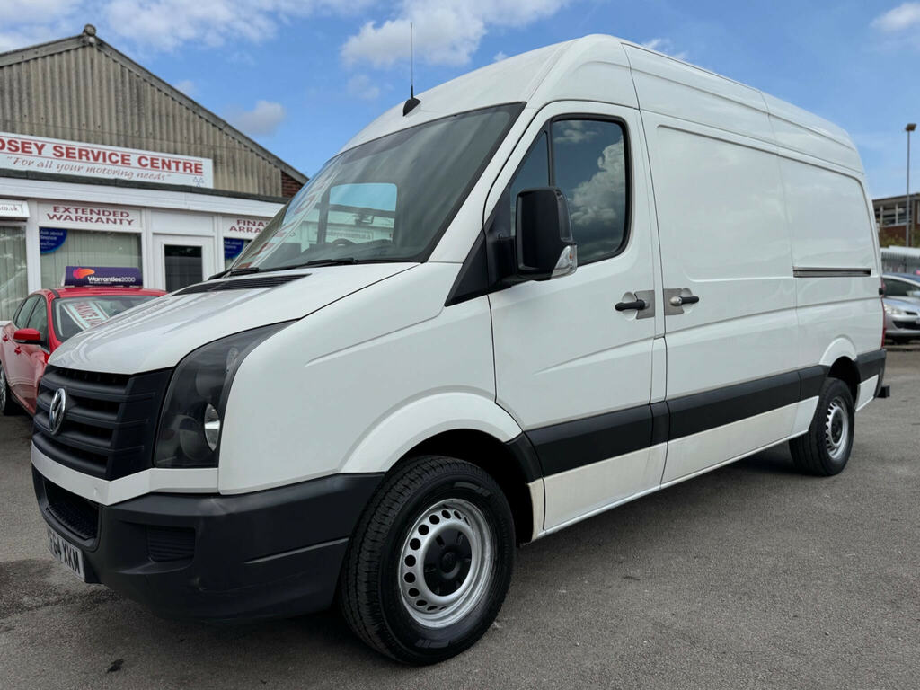 Volkswagen Crafter Cr35 Tdi 109 Lwb 3 Seat Double Cab Alloy Dropside White #59