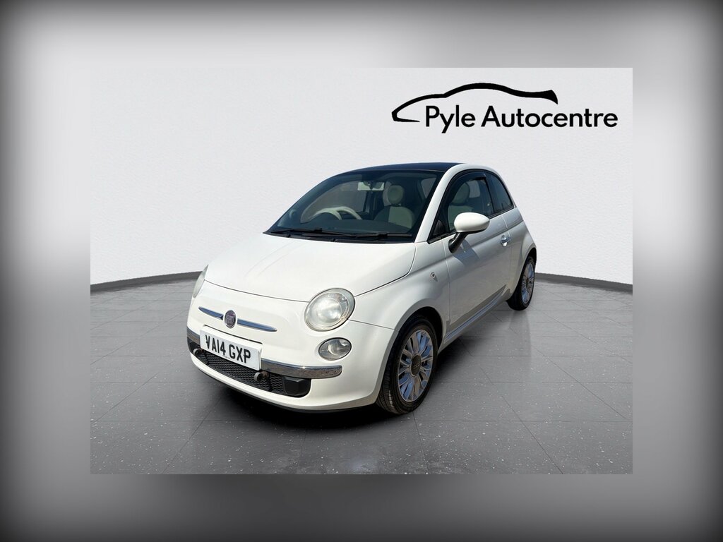 Fiat 500 1.2 Lounge Hatchback Euro 6 Ss White #3