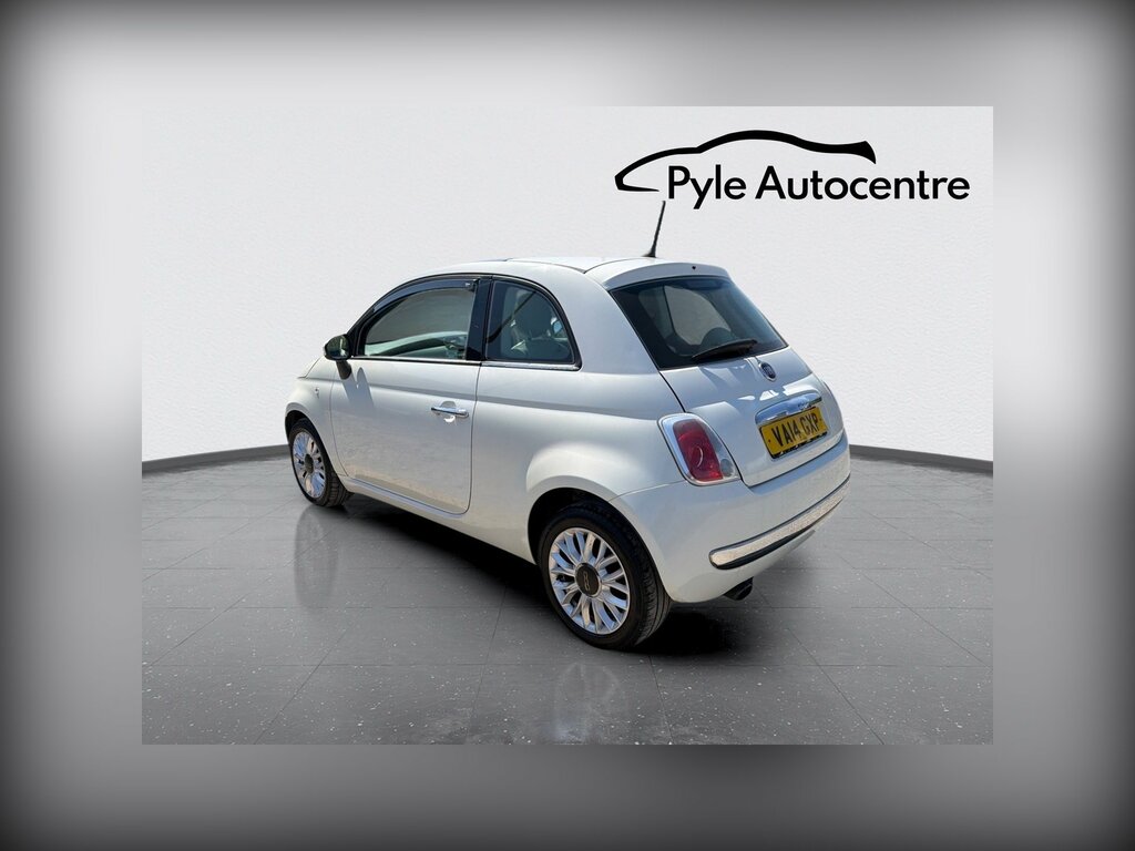 Fiat 500 1.2 Lounge Hatchback Euro 6 Ss White #5