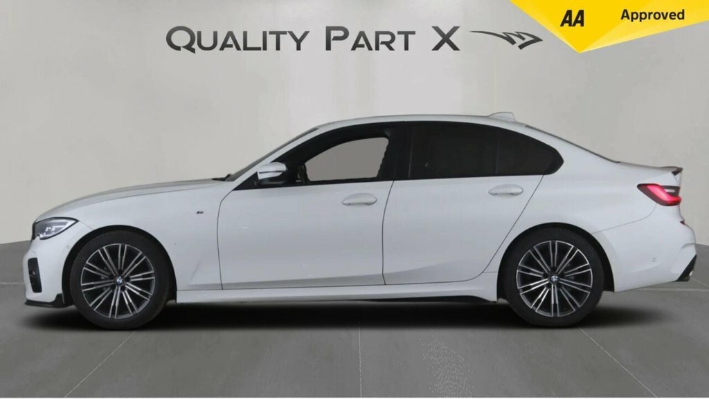 BMW 3 Series Saloon YJ21DMT White #3
