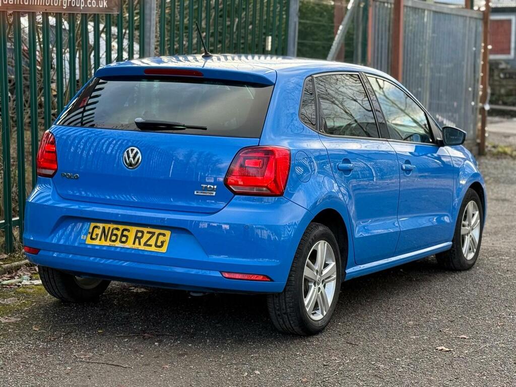 Volkswagen Polo 1.4 Tdi Bluemotion Tech Match Euro 6 Ss 20 GN66RZG Blue #6
