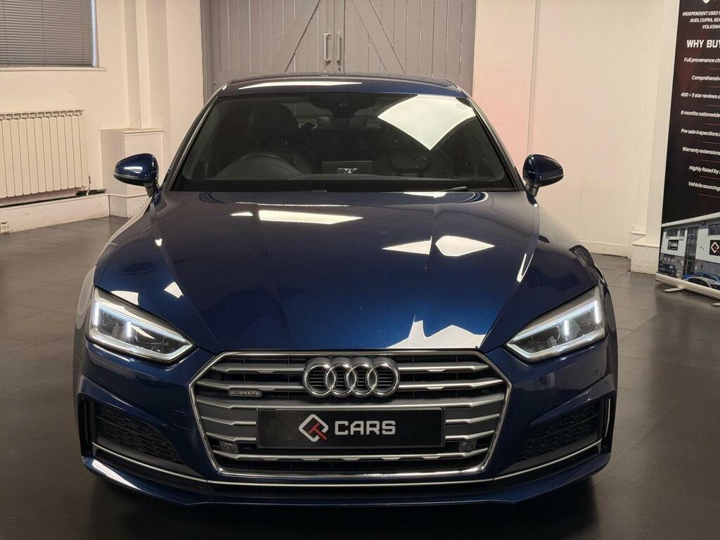 Audi A5 Hatchback 2.0 Tdi S Line Sportback S Tronic Quattr YC17XON Blue #5