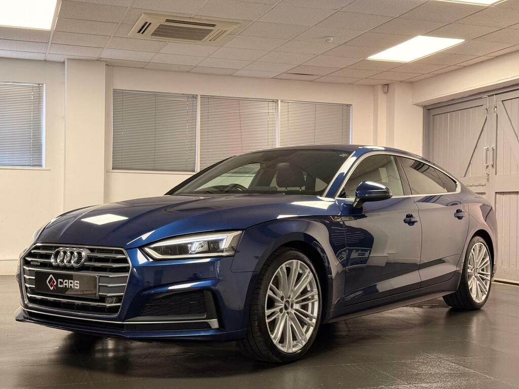 Audi A5 Hatchback 2.0 Tdi S Line Sportback S Tronic Quattr YC17XON Blue #6