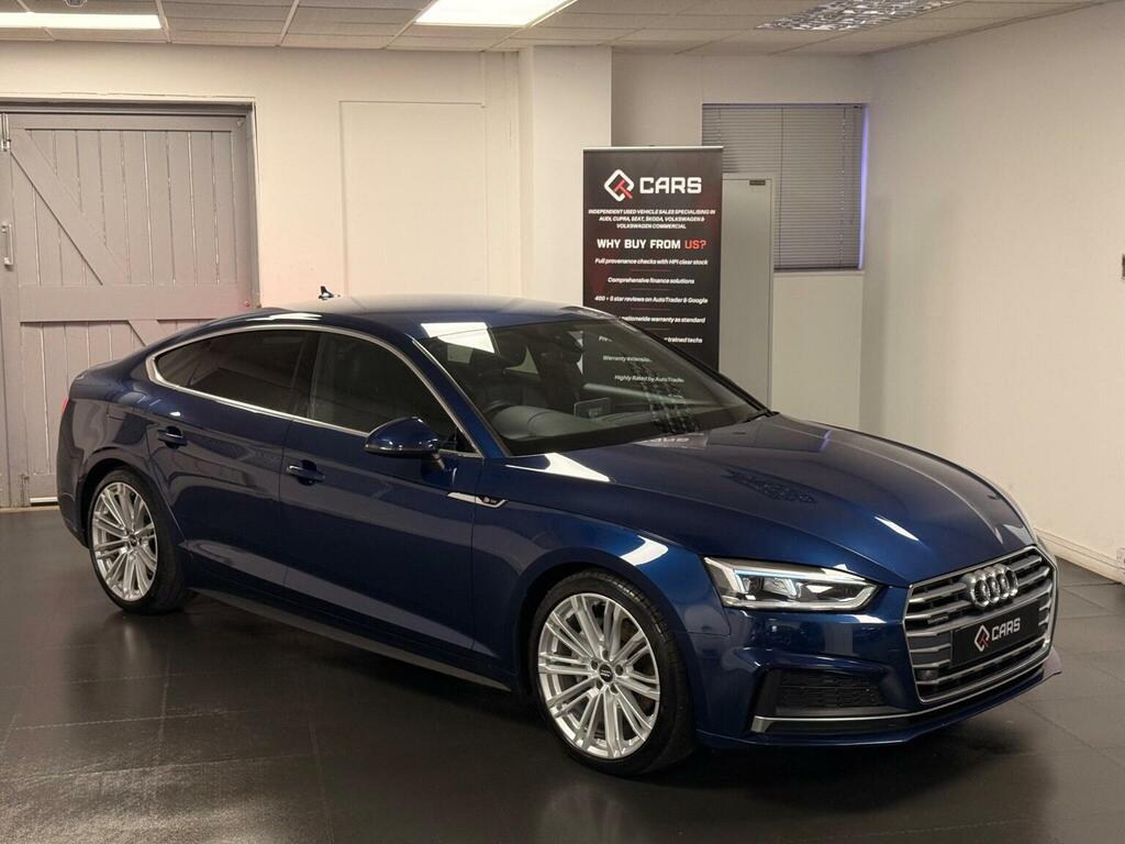 Audi A5 Hatchback 2.0 Tdi S Line Sportback S Tronic Quattr YC17XON Blue #3