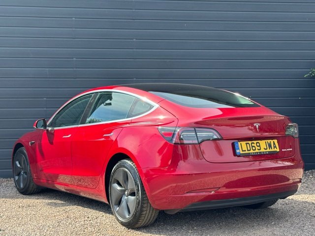 Tesla Model 3 2019 Dual Motor Long Range Saloon A LD69JWA Red #2