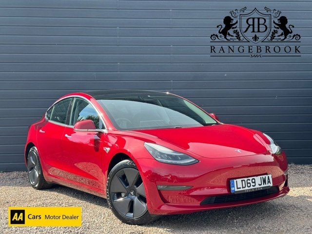 Tesla Model 3 2019 Dual Motor Long Range Saloon A LD69JWA Red