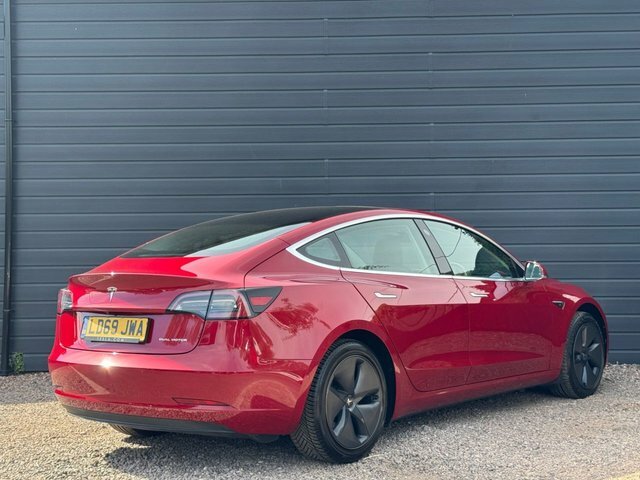 Tesla Model 3 2019 Dual Motor Long Range Saloon A LD69JWA Red #5