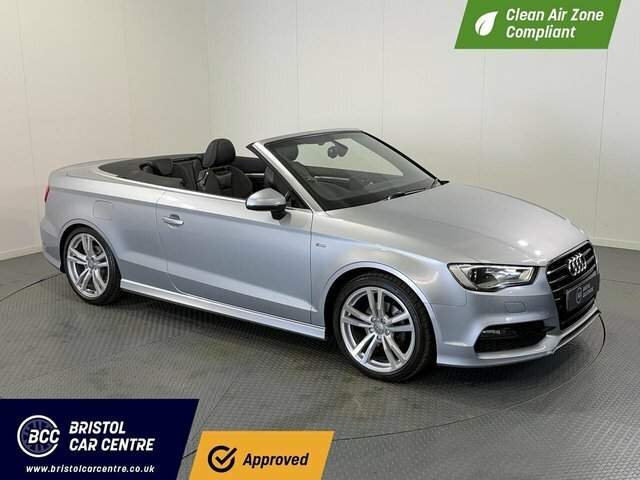 Audi A3 Cabriolet 2015 2.0 Tdi S Line Convertible Silver