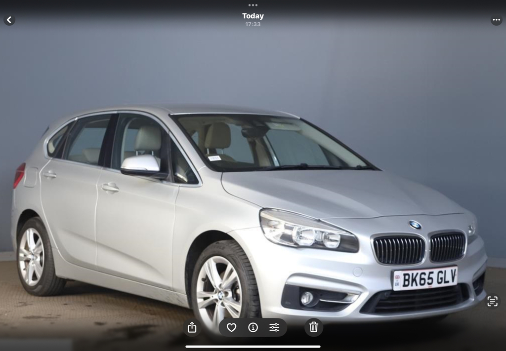 BMW 2 Series Active Tourer Luxury Active Tourer Used Silver