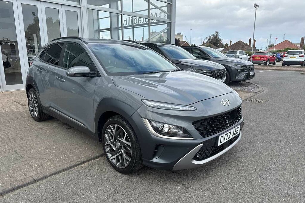 Hyundai Kona 1.6 Gdi Hybrid Premium Dct CV72JZE Grey #2