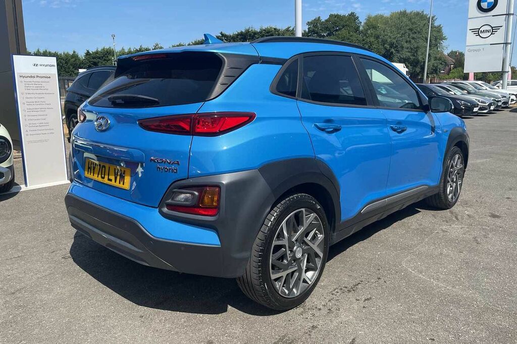 Hyundai Kona 1.6 Gdi Hybrid Premium Se Dct Blue #4