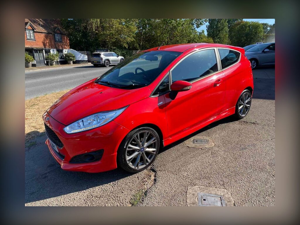 Ford Fiesta 1.0T Ecoboost St-line Euro 6 Ss Red #4