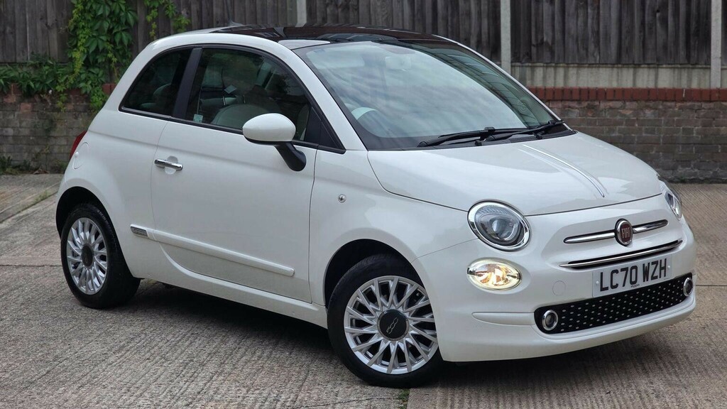 Fiat 500 1.2 Lounge Dualogic Euro 6 Ss White #2