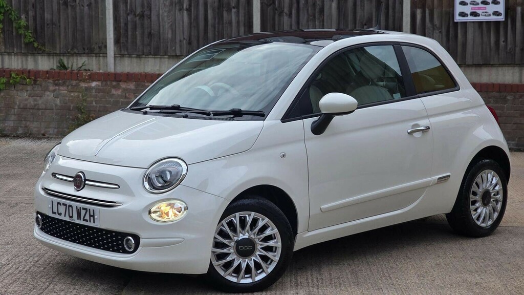 Fiat 500 1.2 Lounge Dualogic Euro 6 Ss White