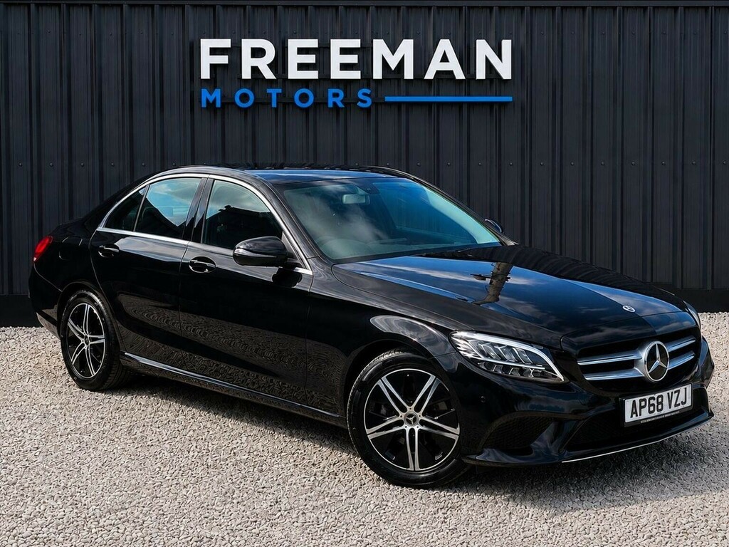 Mercedes-Benz C Class Saloon 1.5 C200 Mhev Eq Boost Sport G-tronic Euro AP68WZD Black