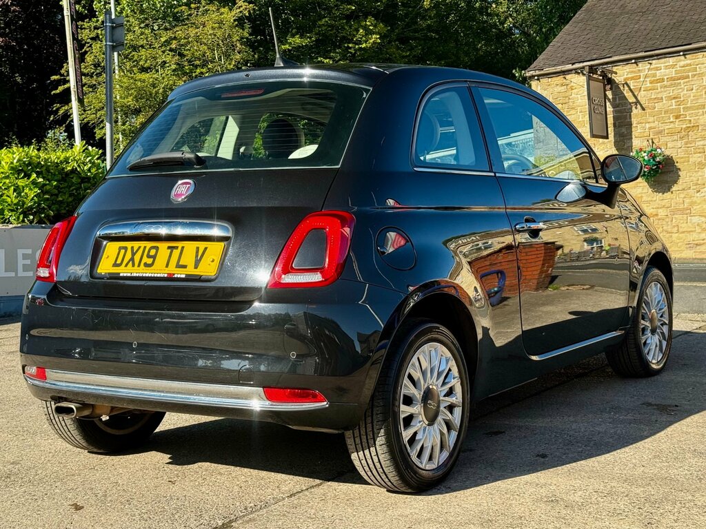 Fiat 500 1.2 Lounge Hatchback Euro 6 Ss Black #6