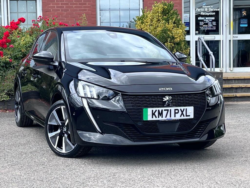 Peugeot e-208 50Kwh Gt Premium Hatchback 136 Black #2