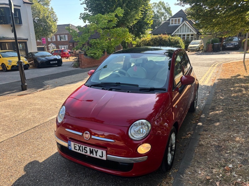 Fiat 500 Lounge Red #3