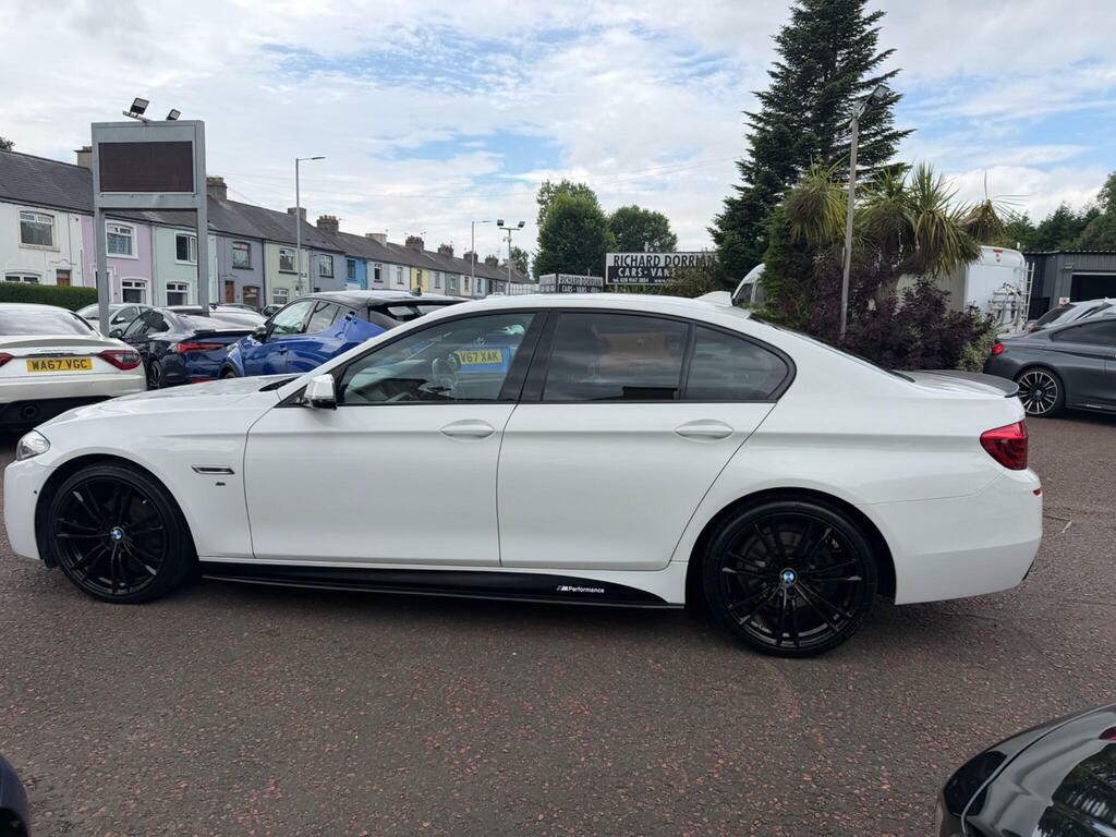 BMW 5 Series 2.0 520D M Sport Euro 6 S S White #4