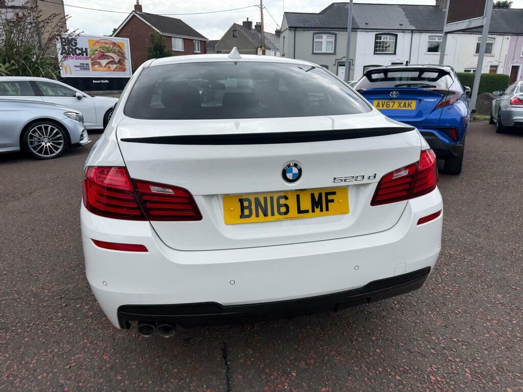 BMW 5 Series 2.0 520D M Sport Euro 6 S S White #6