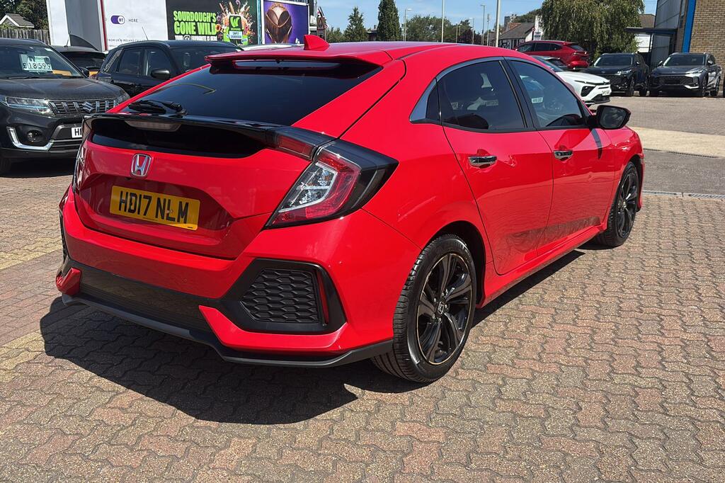 Honda Civic 1.5 Vtec Turbo Prestige Hatchback Cvt E Red #5