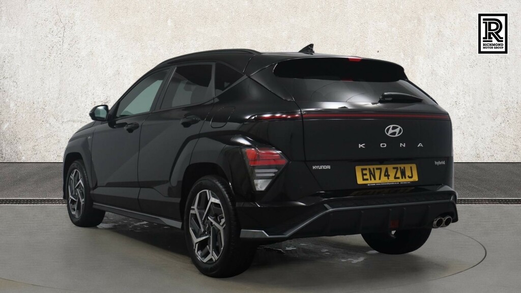 Hyundai Kona 1.6 H-gdi N Line S Suv Hybrid Dct Euro Black #3