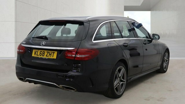 Mercedes-Benz C Class 2019 2.0 C300 Amg Line Estate G-tronic Black #4