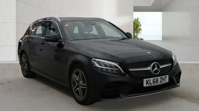 Mercedes-Benz C Class 2019 2.0 C300 Amg Line Estate G-tronic Black