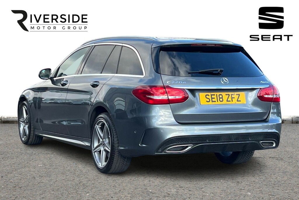 Mercedes-Benz C Class 2.1 C220d Amg Line G-tronic 4Matic Euro 6 Ss 5 SE18ZFZ Grey #3